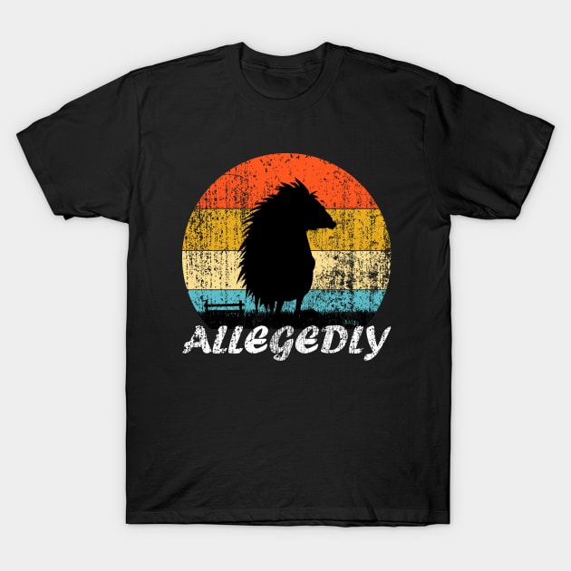 Allegedly Hedgehog Vintage T-Shirt by UranusArts